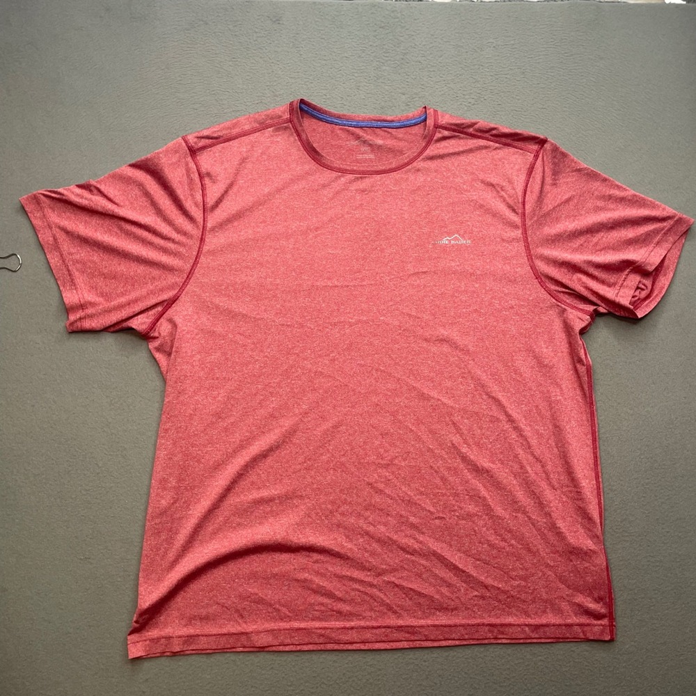 Eddie Bauer Men Shirt base layer Heather Red XXL Performance Activewear Tee